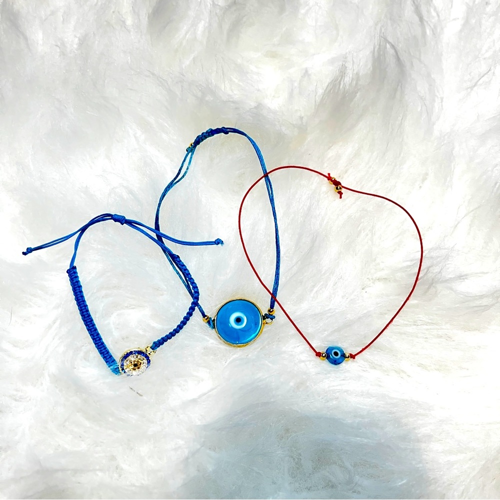 Three Evil Eye Bracelets